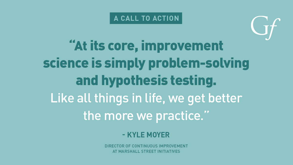 “Just Start”: Improvement Doesn’t Have to Wait, writes Kyle Moyer